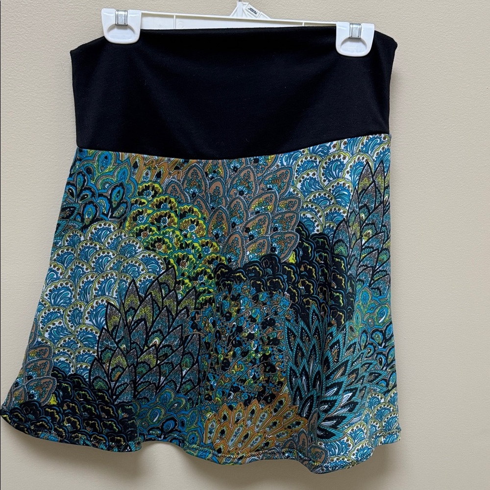 Casual Peacock Patterned Women's Skirt